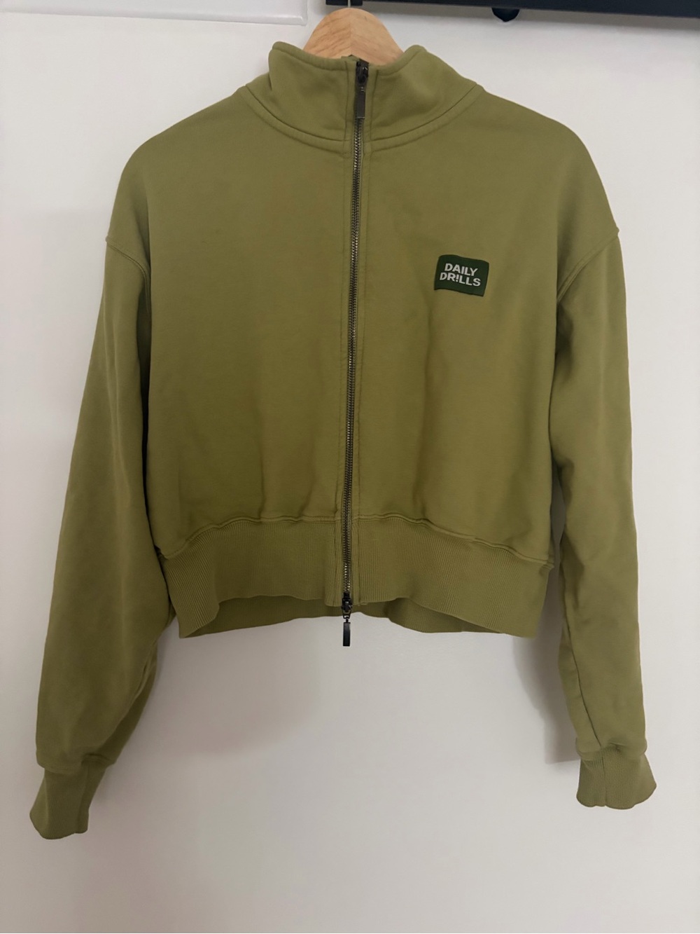 Daily Drills Olive Zip-Up Sweatshirt